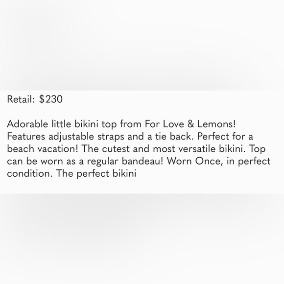 For Love & Lemons Iman Tiny Bikini set Top and Bottom Pink sz M medium - Picture 9 of 9